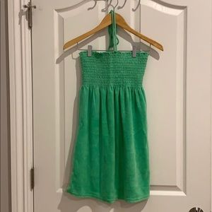 Light green terry cloth dress